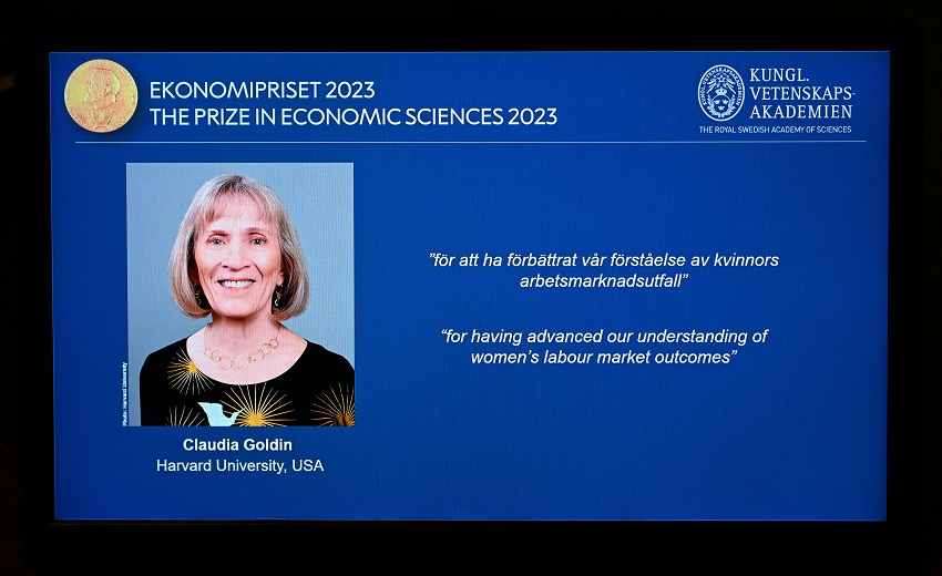 Claudia Goldin recibió el Nobel de Economía 2023