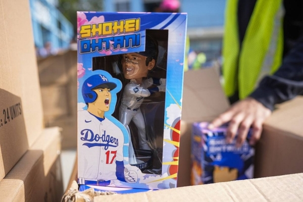 Bobblehead de Shohei Ohtani con los Dodgers se vende en US$2.500 por eBay