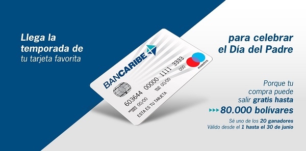 Bancaribe premia a sus clientes por compras con su tarjeta de débito