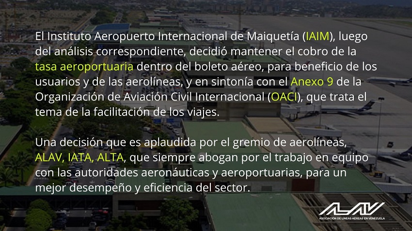 «Beneficia a los usuarios y a las aerolíneas»: Cobro de la tasa aeroportuaria se mantendrá dentro del boleto