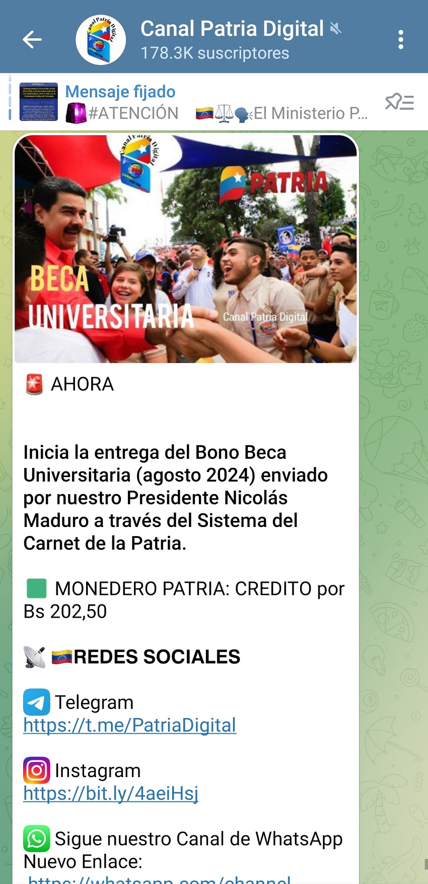 Por US$ 5 y US$ 3: Pagan bonos «Beca Universitaria» y «Enseñanza Media» de agosto