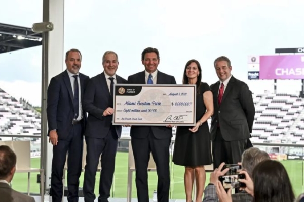 Ron DeSantis otorgará US$8 millones al condado de Miami Dade por construcción de estadio del Inter Miami