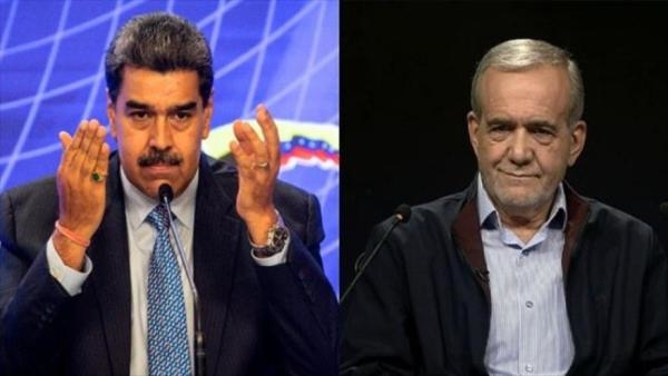 Nicolás Maduro y Pezeshkian buscan ampliar las relaciones comerciales entre Venezuela e Irán