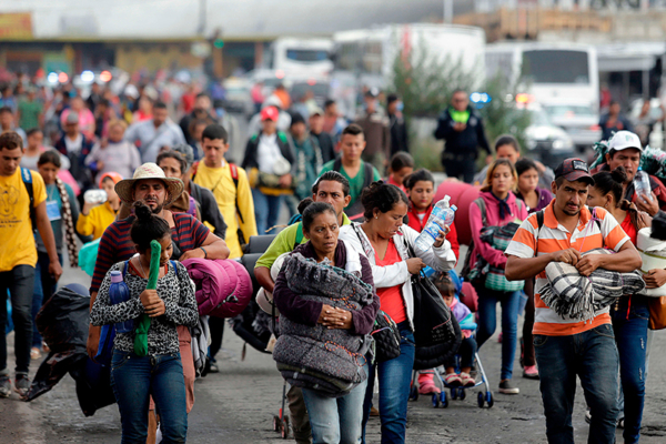 Primera caravana migrante en el Gobierno de Sheinbaum parte de Tapachula a Ciudad de México