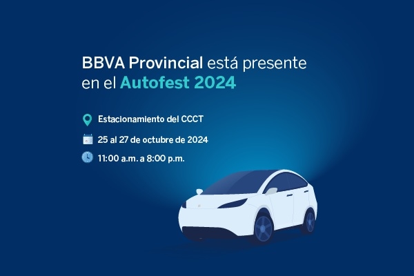 BBVA Provincial estará presente en el Autofest 2024 ofreciendo financiamiento para vehículos