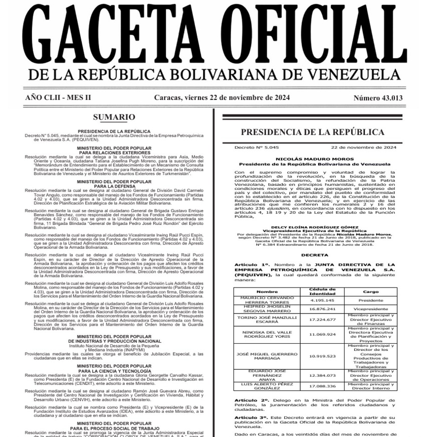 En Gaceta Oficial: Establecen el costo mínimo y máximo del pasaje en el país a partir del #1Dic