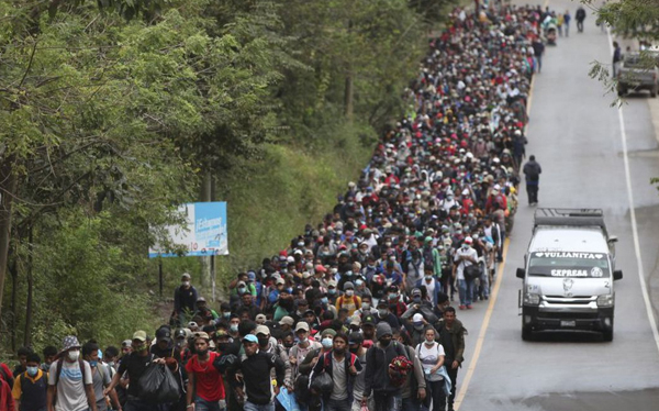 Las caravanas migrantes se multiplican en la frontera sur de México antes de Trump