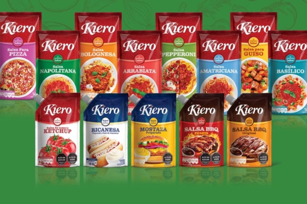 Marca Kiero lanza nueva línea de 12 salsas en un práctico formato doypack