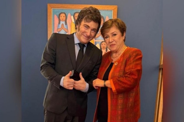 La directora del FMI se reúne con Milei y destaca el «impresionante progreso» de Argentina