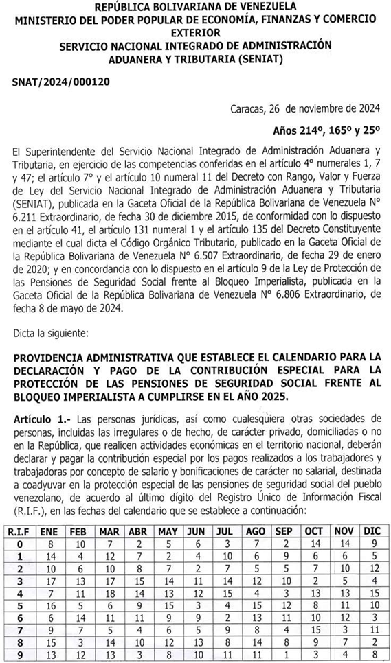 #Atención: Estos son los calendarios para el pago de impuestos en 2025