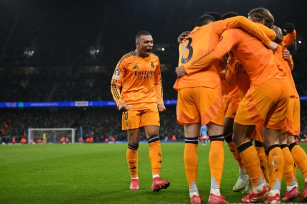 Triunfazo del Real Madrid: se impone al Manchester City (3-2) en la ida de playoff de Champions